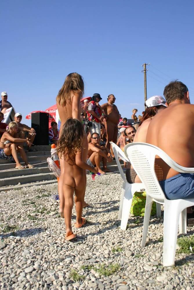 Naturist Standing Sideline Nudism naturism club