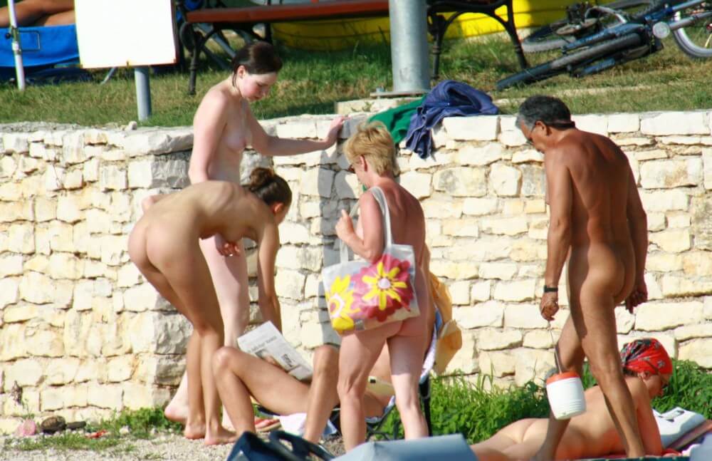 Nude Duet Girls Rail Climb Photo Set Nudism naturism club