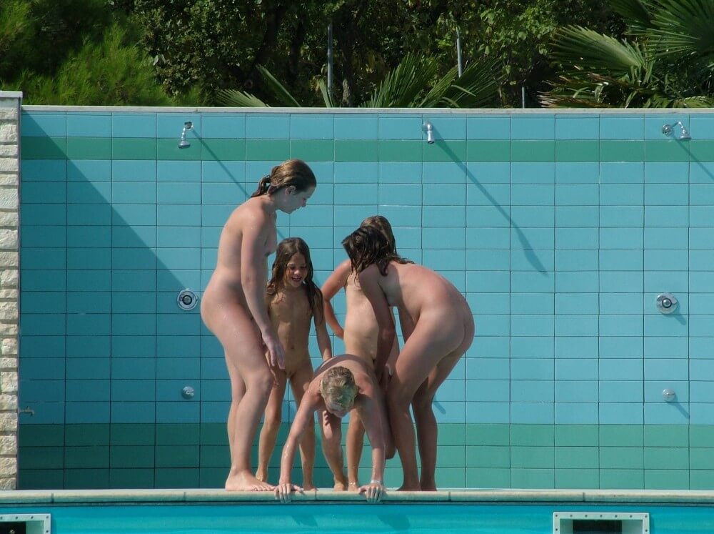 FKK Outdoor Children Pool pics Nudism naturism club