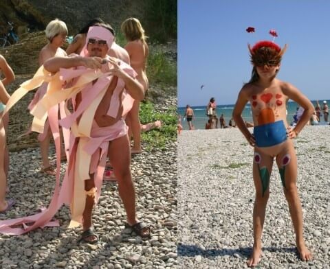 Natural Mud Camouflaging pics Nudism naturism club