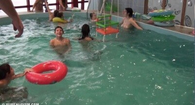 Indoor Swim Exercise 2 Full HD video Nudism naturism club