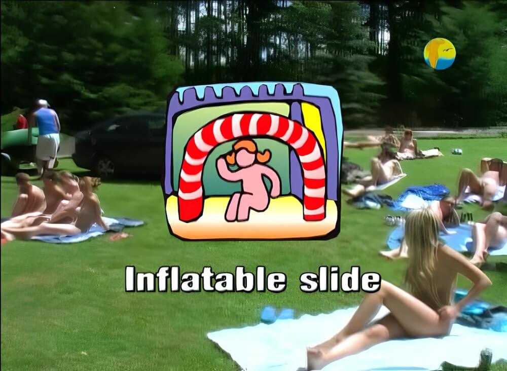 Naturist: Freedom: Inflatable Slide Nudism naturism club