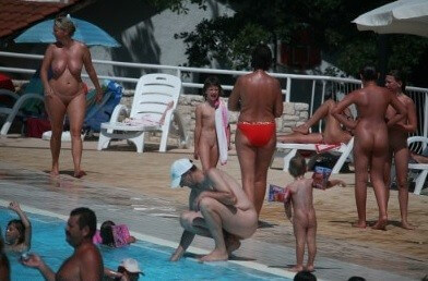 Enjoying The Sunny Pool gallery Nudism naturism club