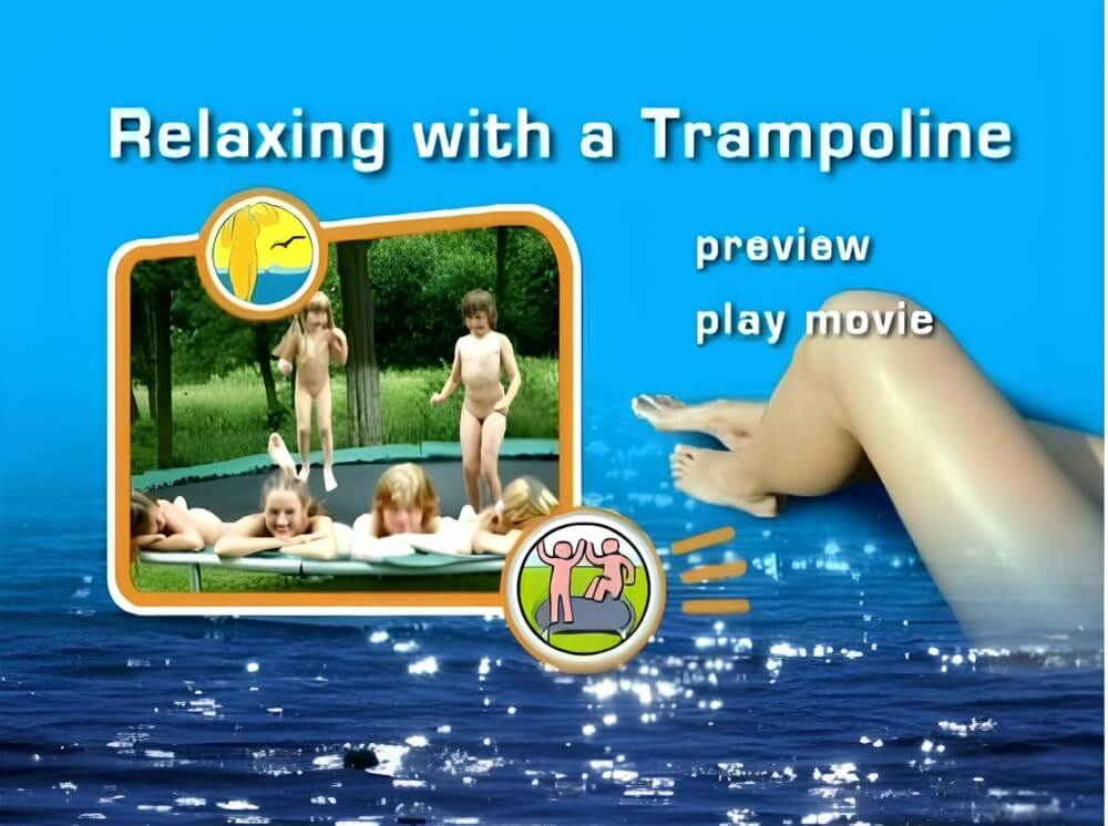 Naturist Freedom: Relaxing with a trampoline DVD Nudism naturism club