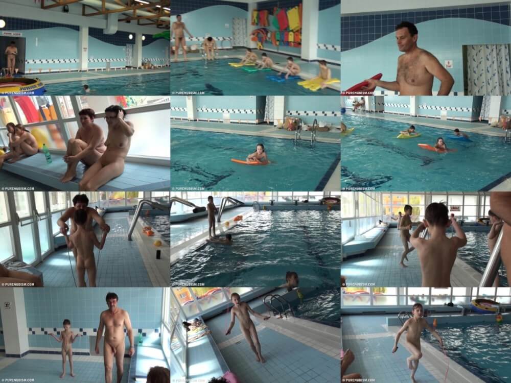 Poolside activities 2 Full HD Nudism naturism club